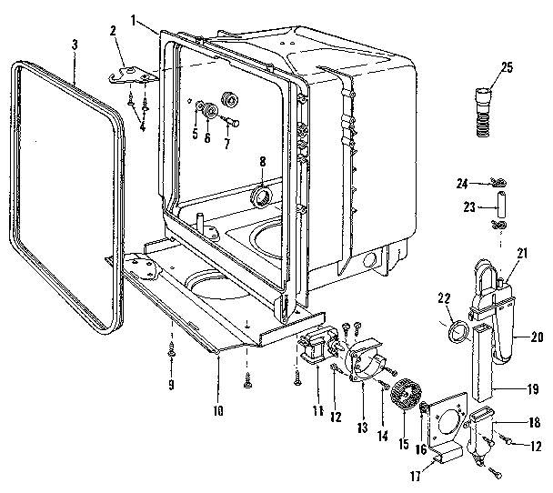 Kenmore 5871469581 tub diagram