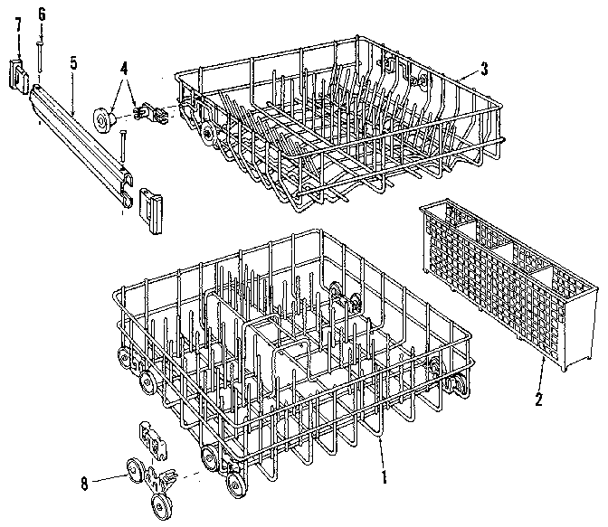 Kenmore 5871409081 rack diagram