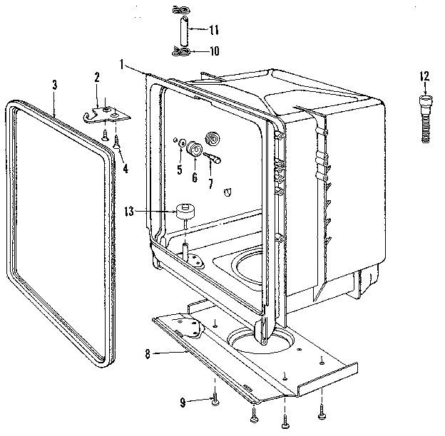 Kenmore 5871409081 tub diagram