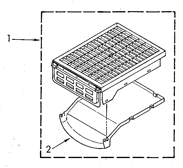 Kenmore 11096093300 dry rack diagram