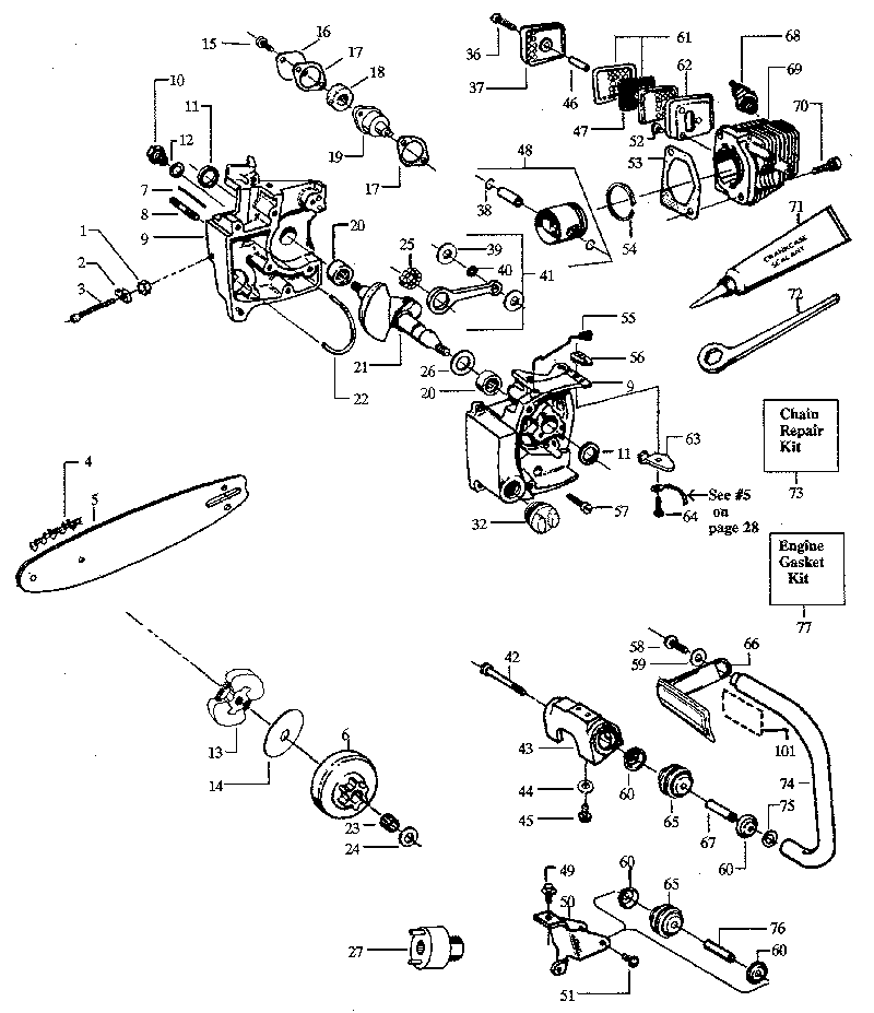 Craftsman 358357181 main frame diagram