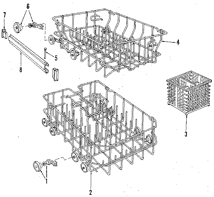 Kenmore 5871448581 rack diagram