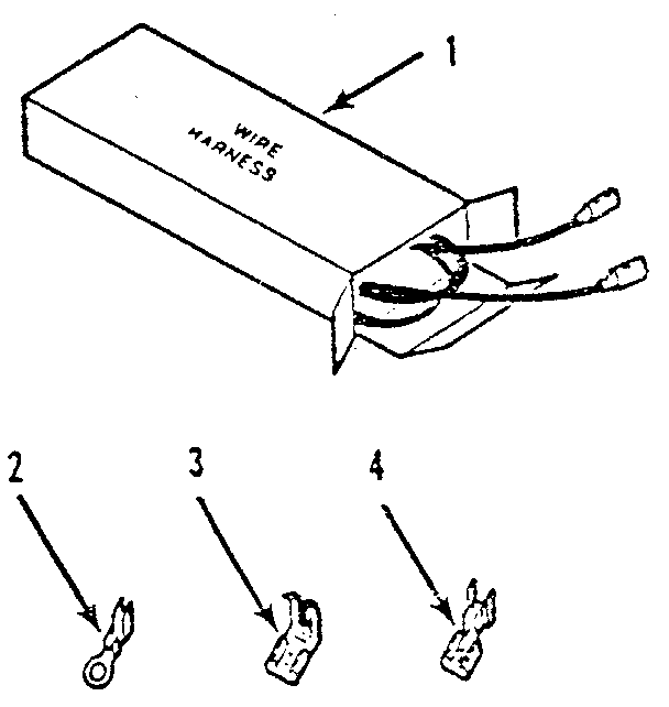 Kenmore 9116008910 wire harnesses and components diagram