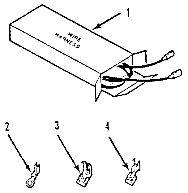 Kenmore 9116018910 wire harnesses and components diagram