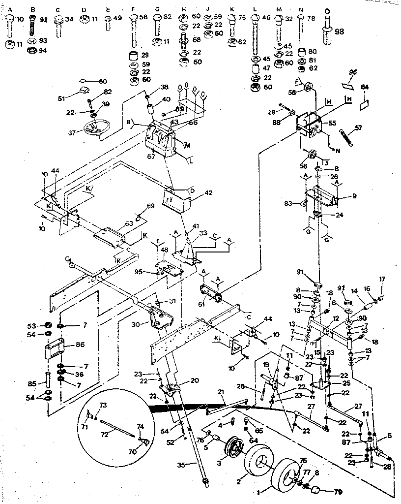 Craftsman 917255918 steering diagram