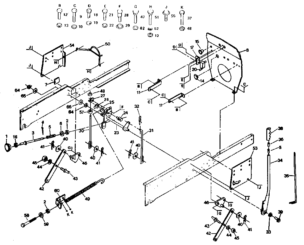 Craftsman 917255918 mower lift diagram