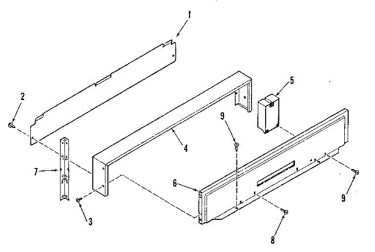 Kenmore 9116118910 backguard section diagram