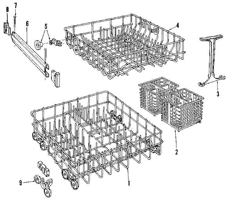 Kenmore 5871717586 rack diagram