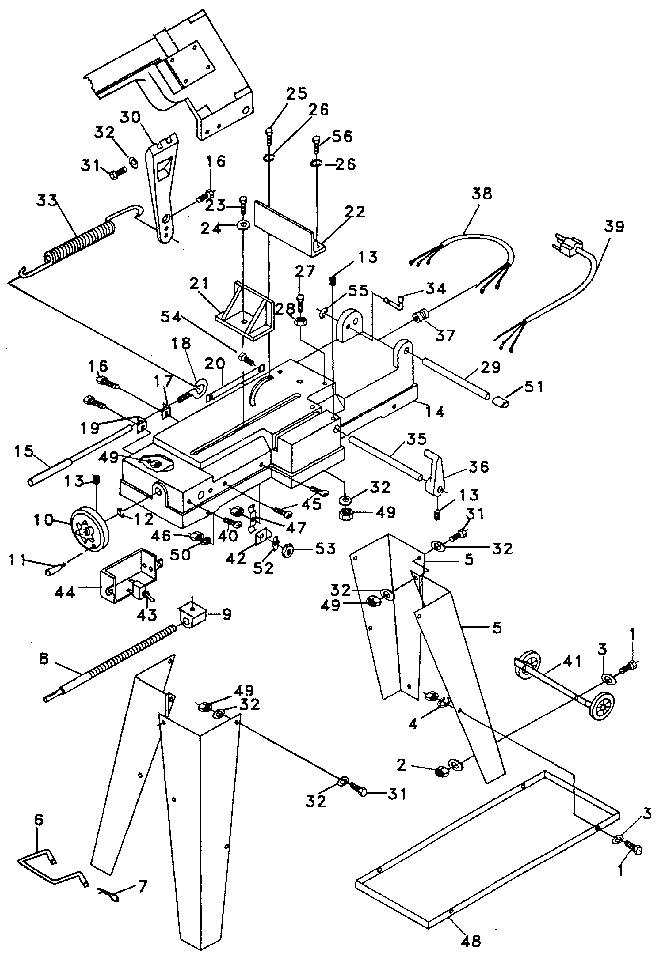 Craftsman 35121405 base diagram