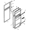 Kenmore 2538796282 door diagram