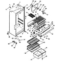 Kenmore 2538796282 cabinet diagram