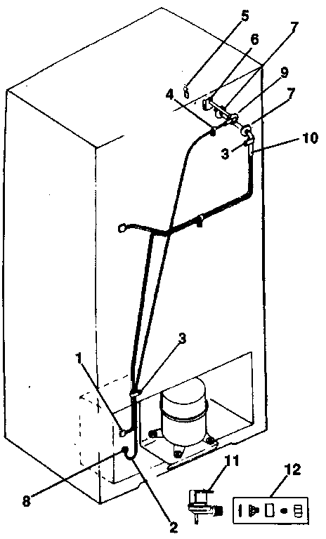Kenmore 2538796222 ice maker installation diagram