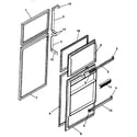 Kenmore 2538796283 door diagram
