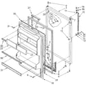 Whirlpool ET18GKXSW06 refrigerator door diagram