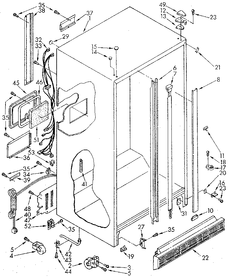 Whirlpool ED20AKXSN10 cabinet diagram