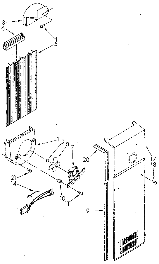 Whirlpool ED20AKXSN10 air flow diagram