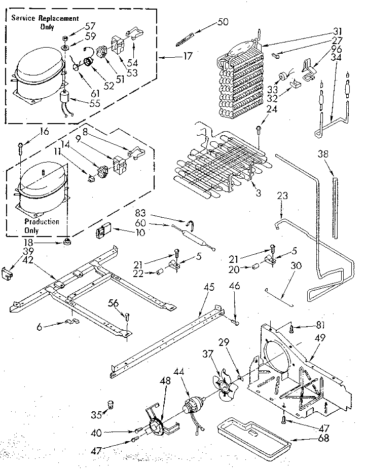 Whirlpool ED20PKXSM10 unit diagram