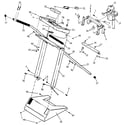Roadmaster 9896SR console and upright assembly diagram