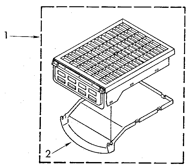 Kenmore 11097094800 dry rack diagram