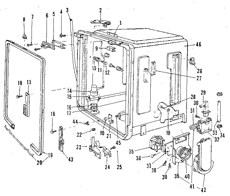 Kenmore 5871486086 tub details diagram