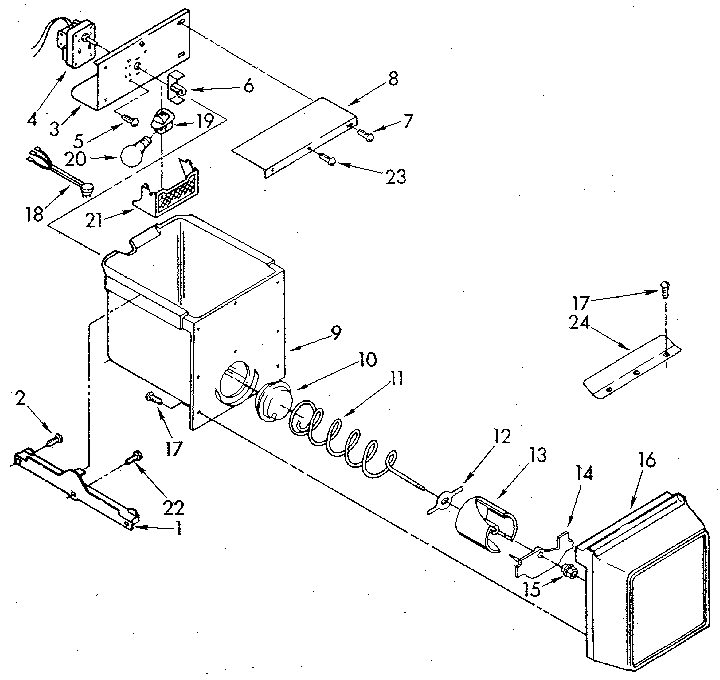 Whirlpool ED25DWXTN05 freezer interior diagram