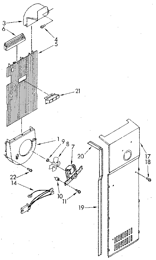 Whirlpool ED25DWXTN05 air flow diagram