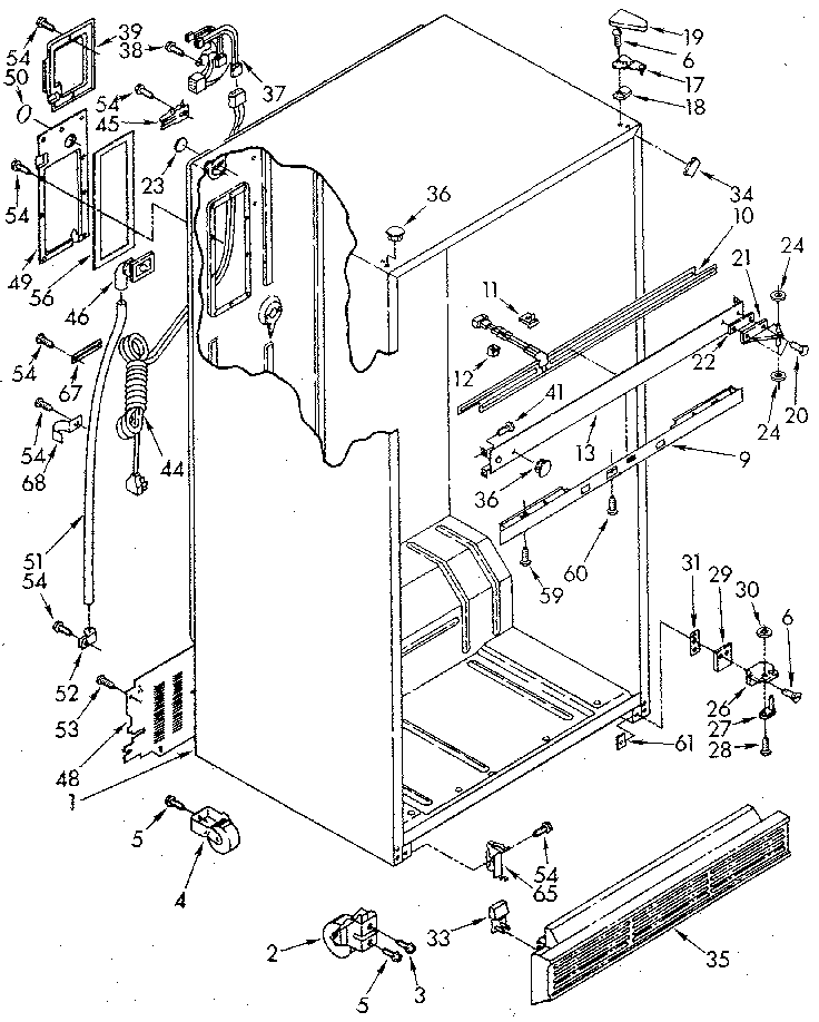 Whirlpool ET20AKXSG07 cabinet diagram