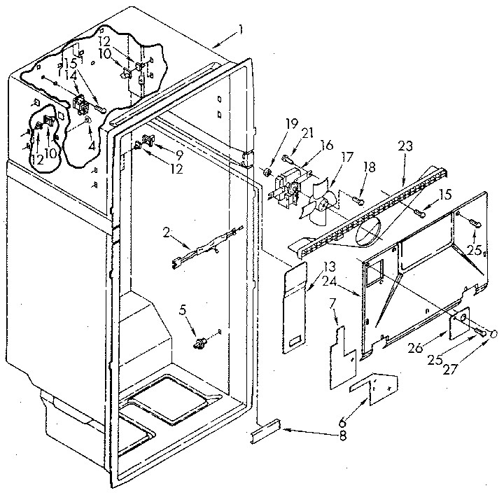 Whirlpool ET20AKXSG07 liner diagram