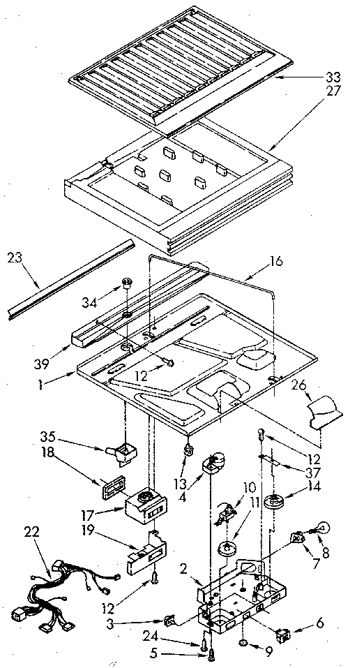 Whirlpool ET20AKXSG07 compartment separator diagram