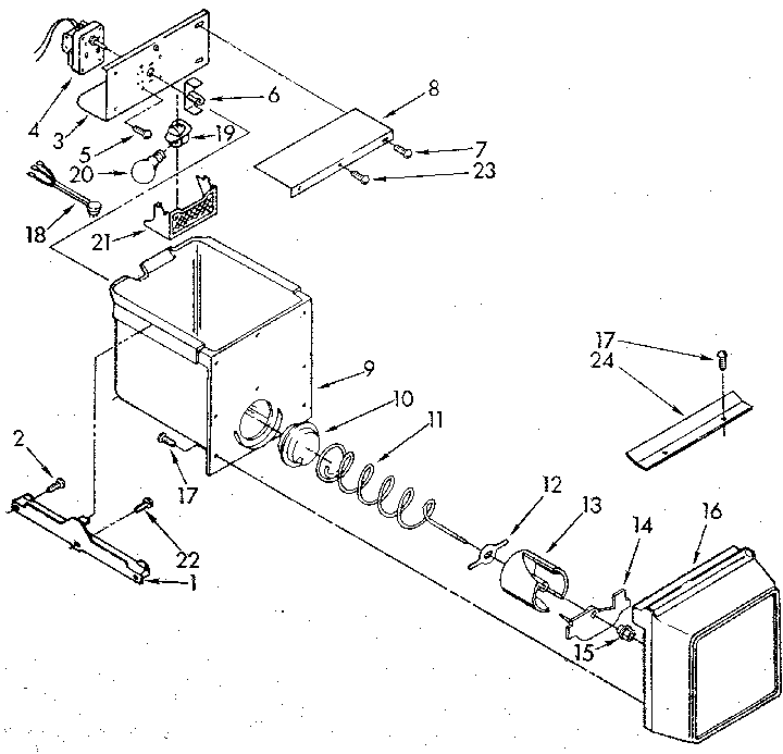 Whirlpool ED22DWXTM04 freezer interior diagram