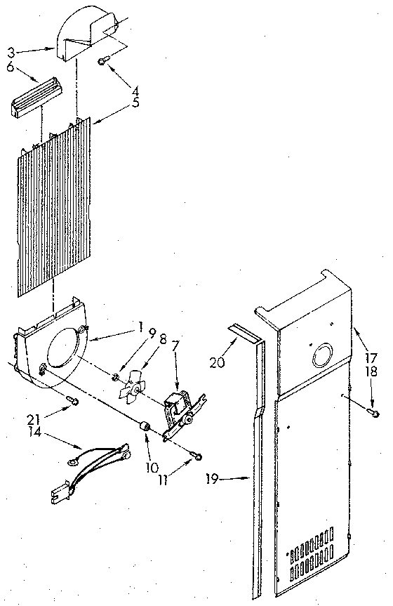 Whirlpool ED22DWXTM04 air flow diagram