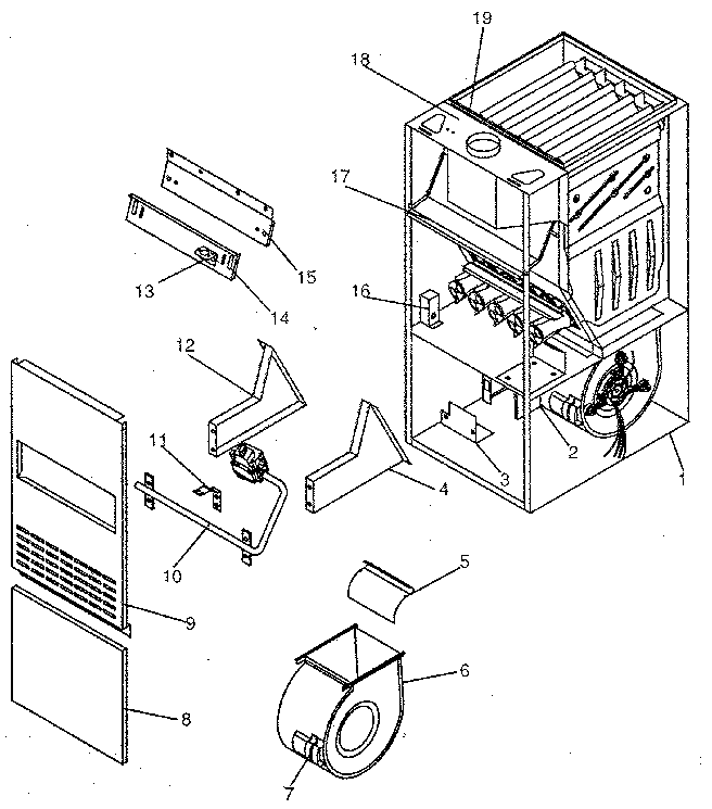 ICP NUGI050DD04 non-functional replacement parts diagram