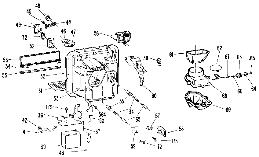 Kenmore 3639507780 dispenser diagram