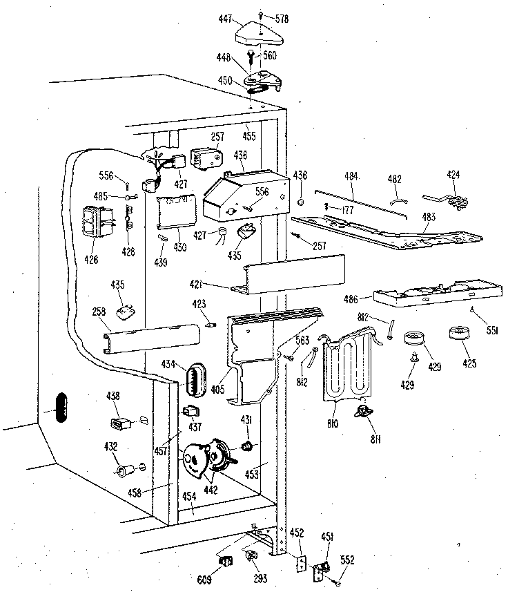 Kenmore 3639517910 fresh food section diagram