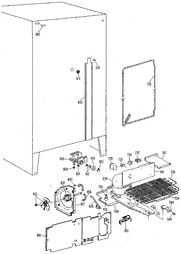 Kenmore 3639517910 unit diagram