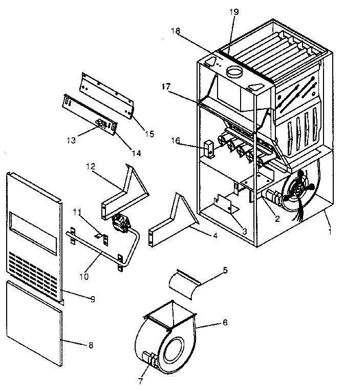 ICP NUGJ075DF03 non-functional replacement parts diagram