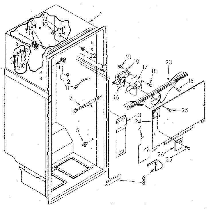 Kenmore 1069708711 liner diagram