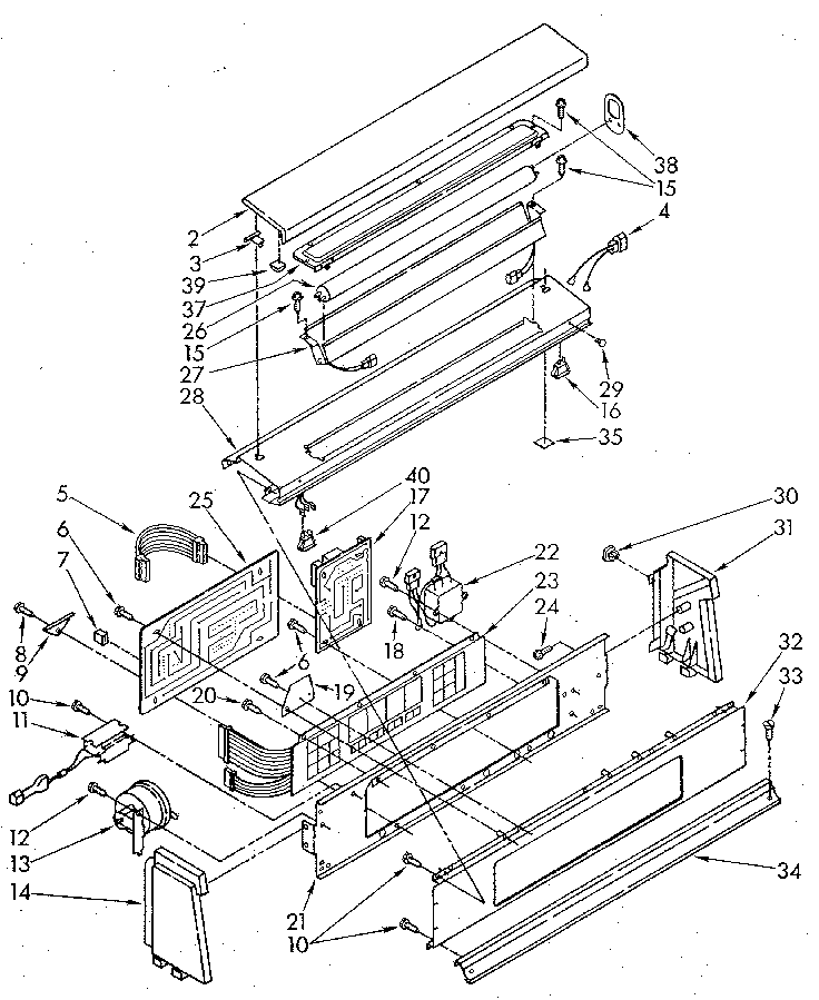 Kenmore 11092094100 console panel diagram