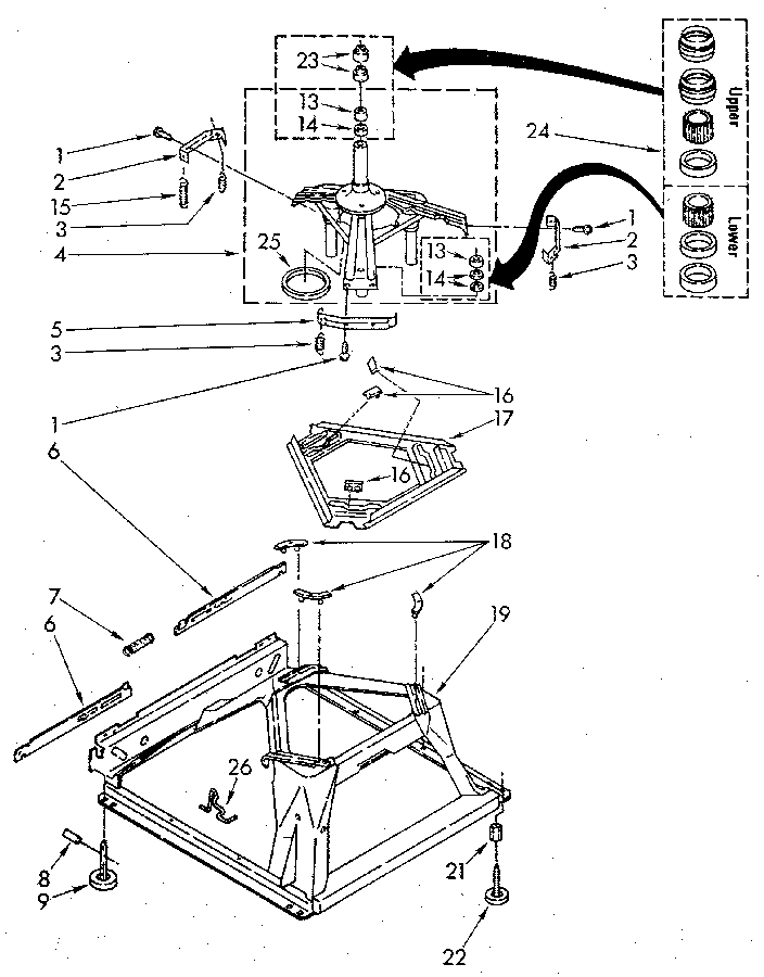 Kenmore 11092094100 machine base diagram
