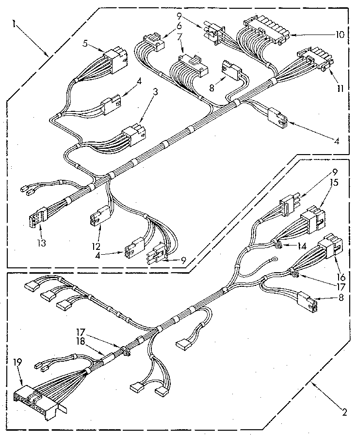Kenmore 11092094100 wiring harness diagram