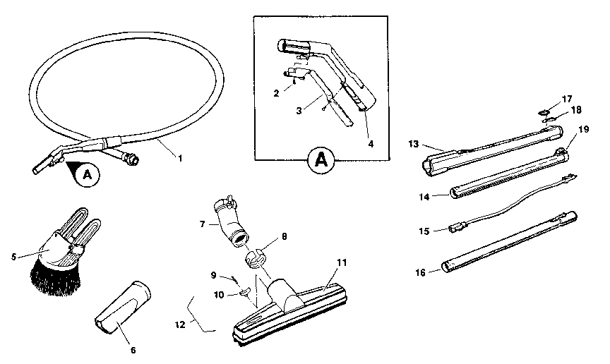 Electrolux 00067 accessories diagram