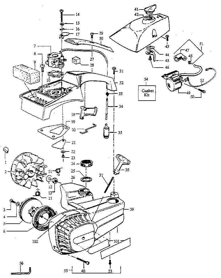 Craftsman 358355140 main frame diagram