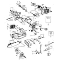 Craftsman 358355140 handle /chain and guide bar assembly diagram