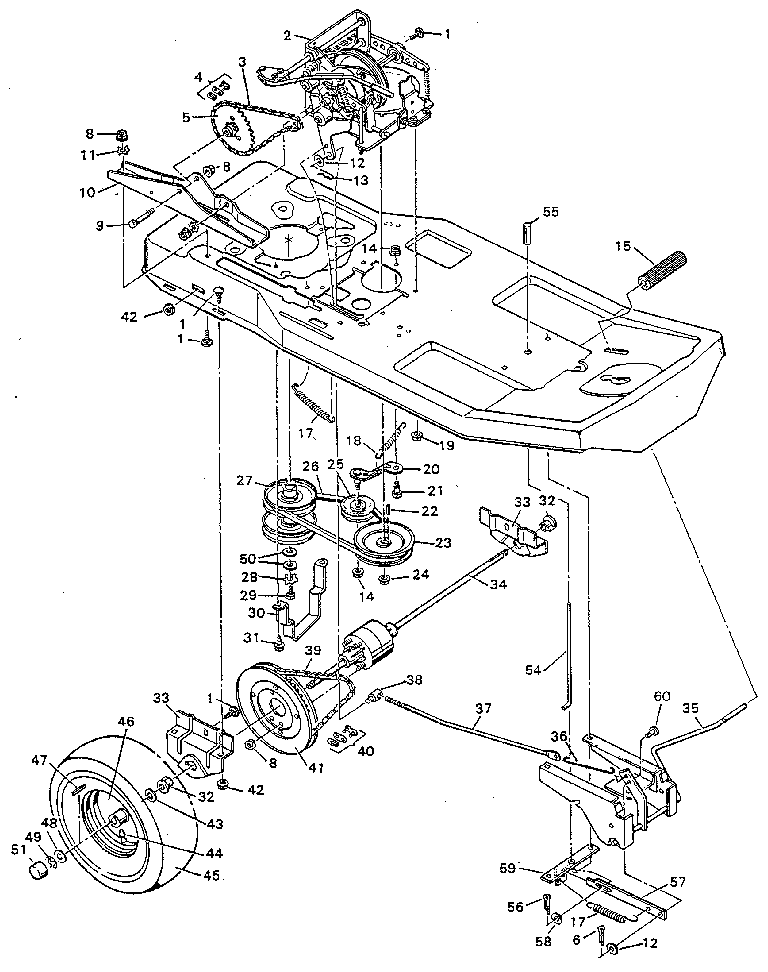Craftsman 502255652 drive system diagram
