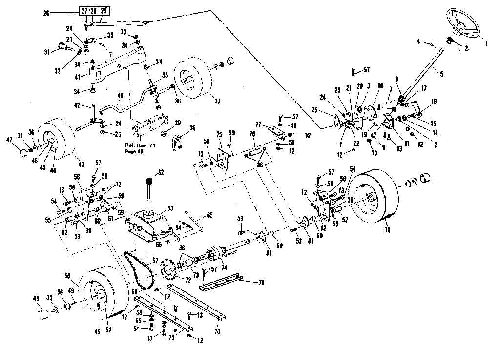 Craftsman 536250910 drive assembly diagram
