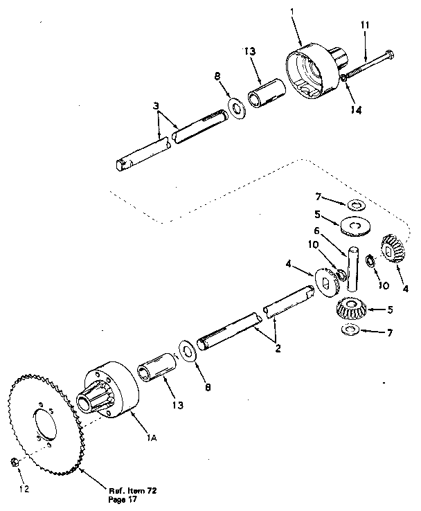 Craftsman 536250910 differential diagram
