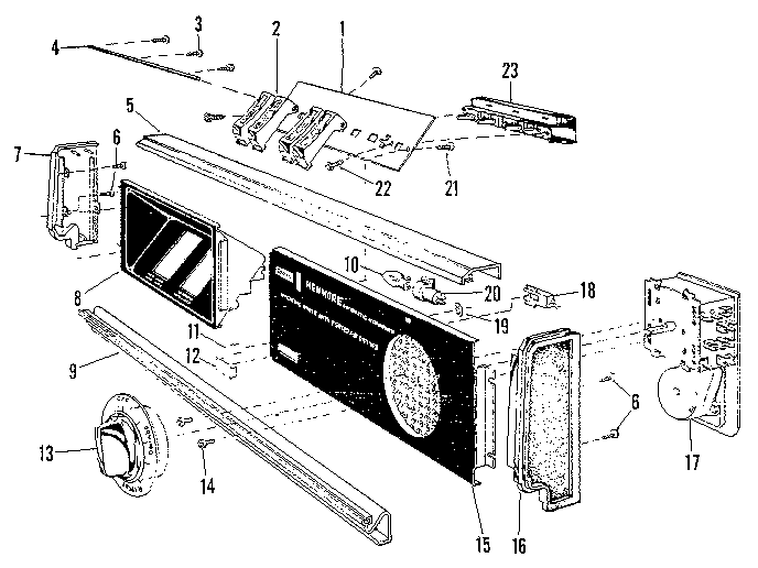 Kenmore 58771790 control panel details diagram