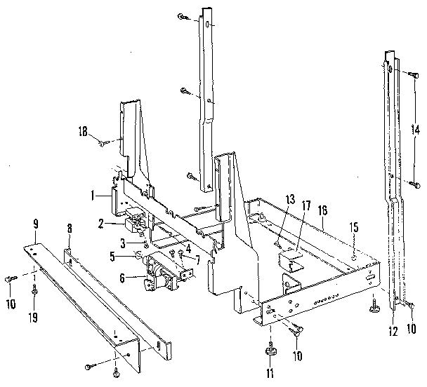 Kenmore 58771790 frame details diagram