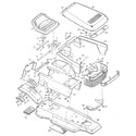 Craftsman 502254980 chassis & hood diagram