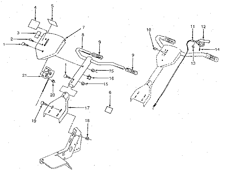 Craftsman 917298232 handle assembly diagram
